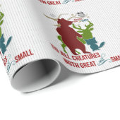 Weltfrieden zu allen Kreaturen, Wald Geschenkpapier (Rolleneckpunkt)