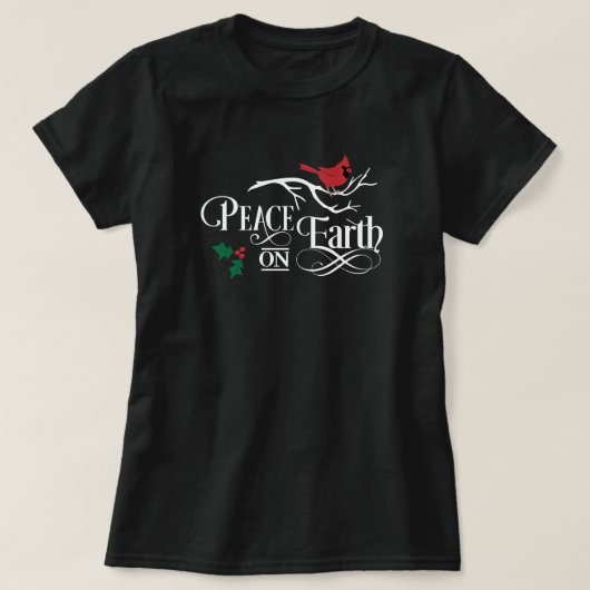 Weltfrieden zu Weihnachten Niedlichen T - Shirt de (Design vorne)