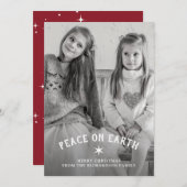 Weltfrieden zu Weihnachten | Star und Foto (Vorne/Hinten)