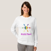 Weltfriedensdamen-Spitze T-Shirt (Vorne ganz)