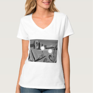 Weltfriedensgeist-Kugeln trendy stilvoll T-Shirt