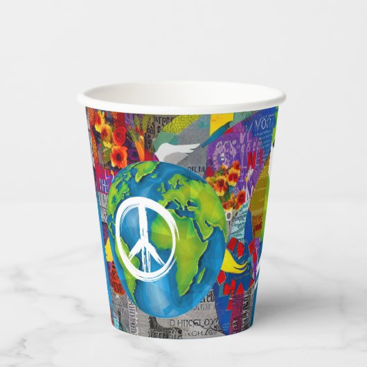 Weltfriedenspapiere Pappbecher (Vorderseite)
