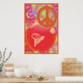 Weltfriedenspender Poster (Küche)