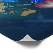 Weltfriedenspender Poster (Ecke)