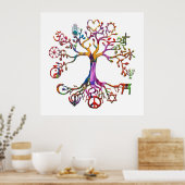 Weltfriedenspilster Poster (Küche)