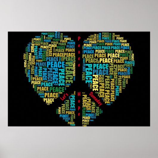 Weltfriedensplakat Poster (Vorne)