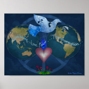 Weltfriedensplakat Poster