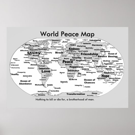 Weltfriedensplan - Nichts zu Die Poster (Vorne)