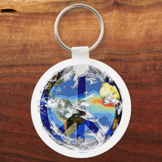 Weltfriedensstifter Schlüsselanhänger (Vorderseite)