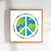 Weltfriedenssyndiksprache Poster