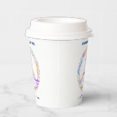 Weltfriedenstag - ein Zeichen für Frieden Pappbecher (Rechts)