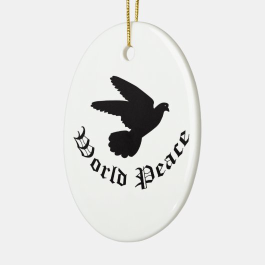 Weltfriedenstag Keramikornament (Links)