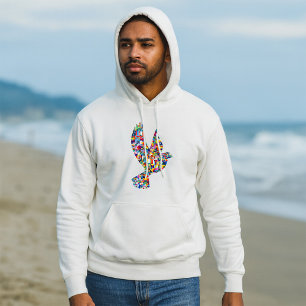 Weltfriedenstove aus internationalen Flaggen Hoodie