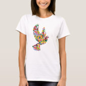 Weltfriedenstove aus internationalen Flaggen T-Shirt (Vorderseite)