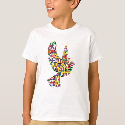 Weltfriedenstove aus internationalen Flaggen T-Shirt (Vorderseite)