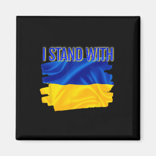 Weltfriedensunterstützung Ukrainische Flagge Ich s Magnet