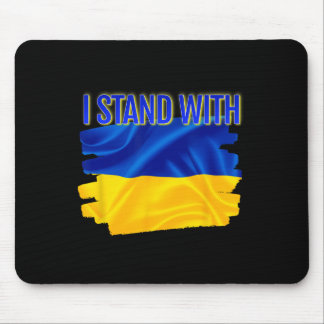 Weltfriedensunterstützung Ukrainische Flagge Ich s Mousepad