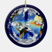 Weltfriedensverzierungen Keramik Ornament (Hinten)