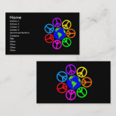 WELTfriedensVisitenkarten Visitenkarte (Vorne/Hinten)