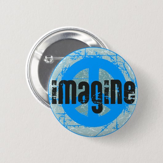 Weltfriedenszeichen Button (Vorne & Hinten)