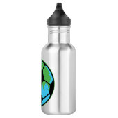 Weltfußball Edelstahlflasche (Rechts)