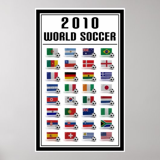 Weltfußball Poster (Vorne)