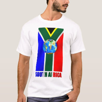 Weltfußball-Südafrika-Fußballkugel T-Shirt