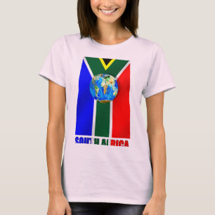 Weltfußball-Südafrika-Fußballkugel T-Shirt