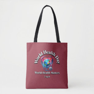 Weltgesundheit ist wichtig. Weltgesundheitstag. Tasche
