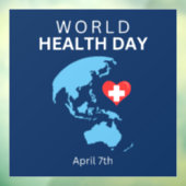 Weltgesundheitstag, 7. April Fensteraufkleber (Blatt 3)