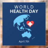 Weltgesundheitstag, 7. April Fensteraufkleber (Blatt 2)