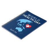 Weltgesundheitstag, 7. April Notizblock (Linke Seite)