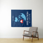 Weltgesundheitstag, 7. April Wandteppich (Beispiel (Horizontal))