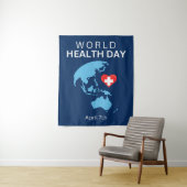 Weltgesundheitstag, 7. April Wandteppich (Beispiel)