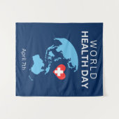 Weltgesundheitstag, 7. April Wandteppich (Vorderseite (Horizontal))