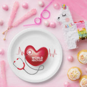 Weltgesundheitstag Pappteller (Party)