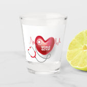 Weltgesundheitstag Schnapsglas (Vorderseite)
