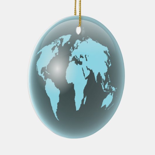 Weltglas-Kugel Keramik Ornament (Rechts)