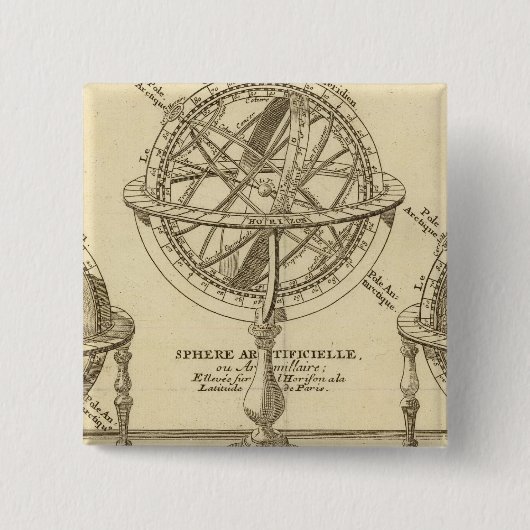 Weltglobe Button (Vorderseite)
