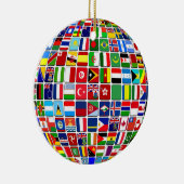 Weltglobe Keramik Ornament (Rechts)