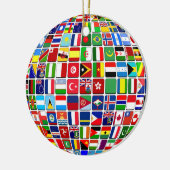 Weltglobe Keramik Ornament (Links)