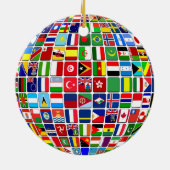 Weltglobe Keramik Ornament (Hinten)