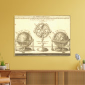 Weltglobe Leinwanddruck (Insitu (Wohnzimmer))