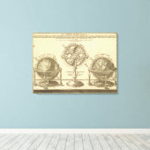 Weltglobe Leinwanddruck (Insitu (Holzboden))