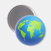 Weltglobe Magnet (Vorderseite/Rückseite)