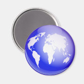Weltglobe Magnet (Vorderseite/Rückseite)