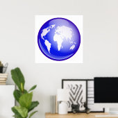 Weltglobe Poster (Heimbüro)