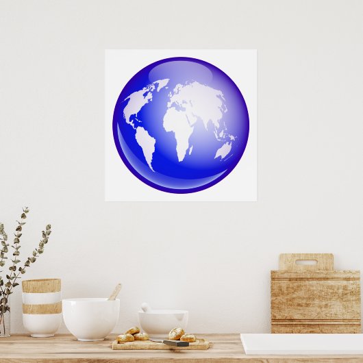 Weltglobe Poster (Küche)