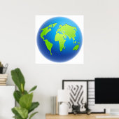 Weltglobe Poster (Heimbüro)