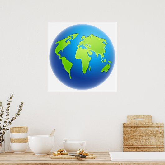 Weltglobe Poster (Küche)